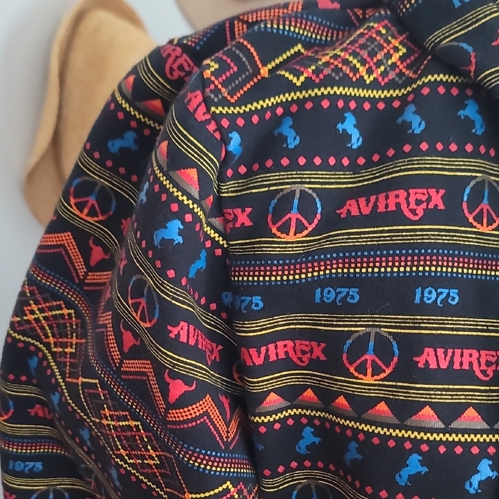 Avirex Women's Colorful Patterned Zip-Up Jacket - Picture 5 of 10